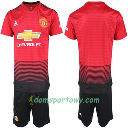 Koszulka Manchester United Dziecięcy Domowe Koszulki Piłkarskie 2018-2019 Krótki Rękaw